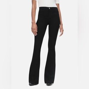 Frame Size 28 black Le High Flare jeans, 31 inseam